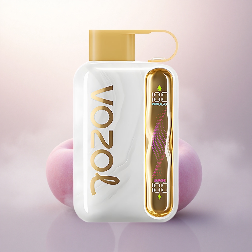 VOZOL STAR 40000 Puffs Hvit Fersken Bringebær 1000mAh 20/50mg Nikotin