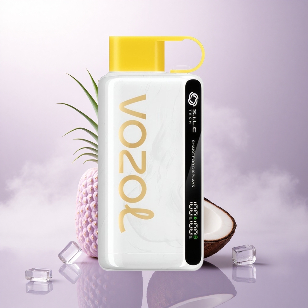 VOZOL STAR 9000/12000 Puffs Ananas Kokos Is med S.i.L.C TECH og 650mAh