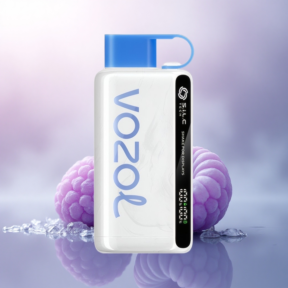 VOZOL STAR 9000/12000 Puffs Blå Bringebær Is med 650mAh og S.i.L.C TECH