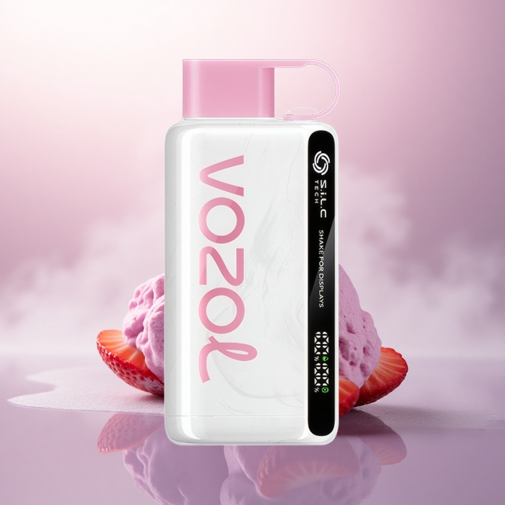VOZOL STAR 9000/12000 Puffs Jordbær Iskrem 650mAh S.i.L.C TECH